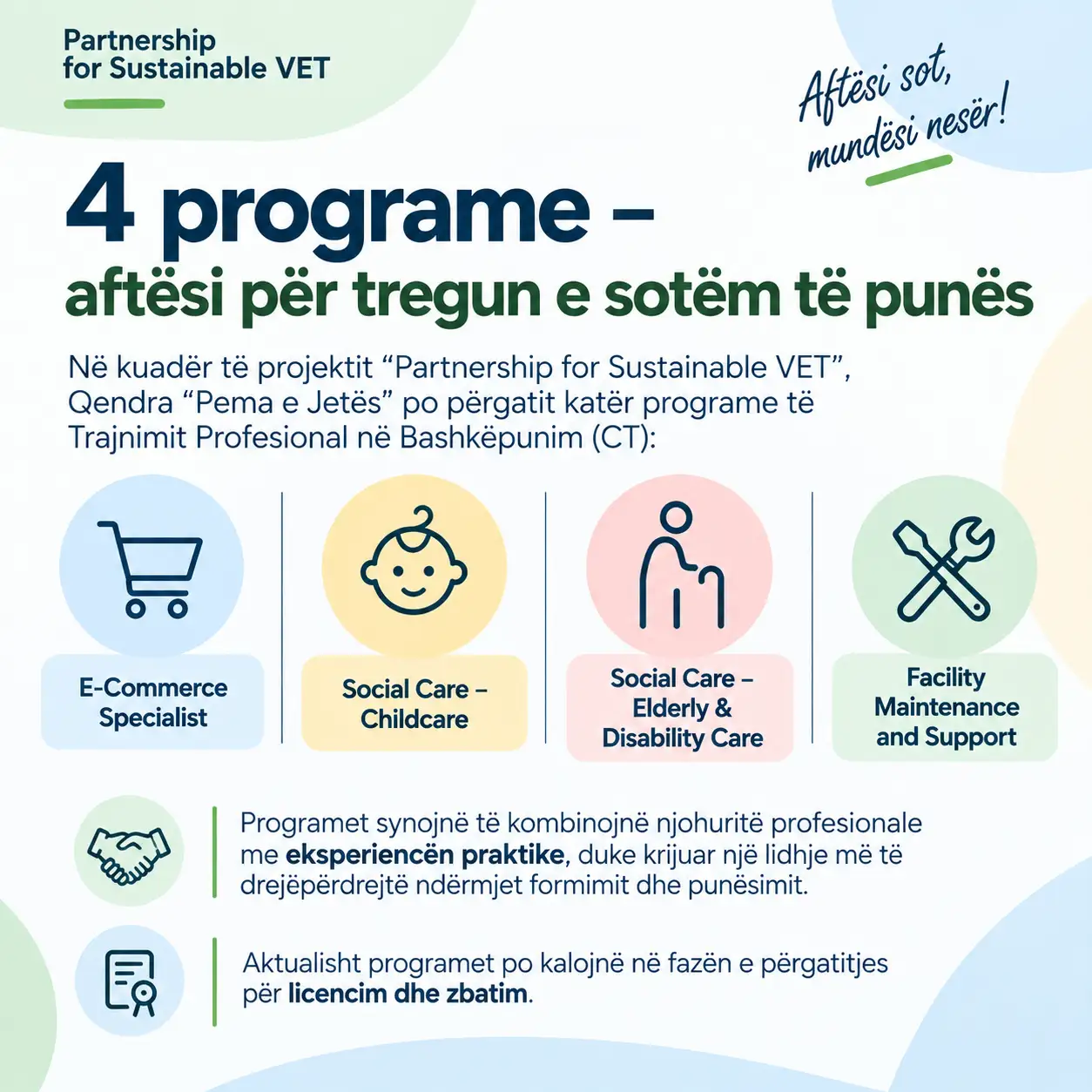 4 programe – aftësi për tregun e sotëm të punës